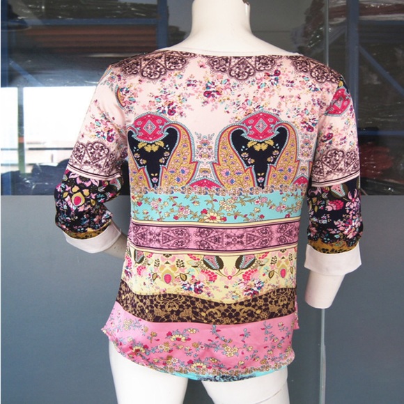 ππ Gorgeous Boho Print Top - Picture 5 of 6